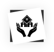 Hände halten ein Haus